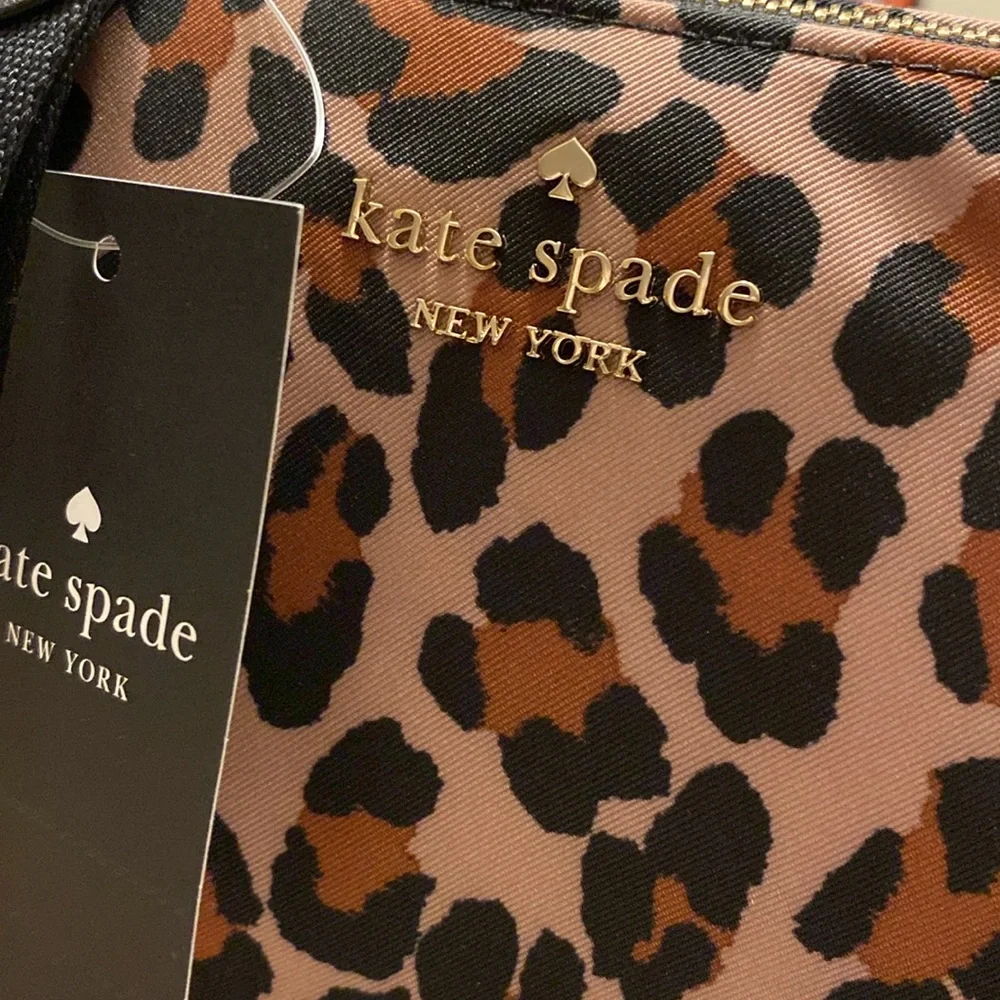 Kate Spade Leopard Cosmetic Bag - Picture 3 of 7